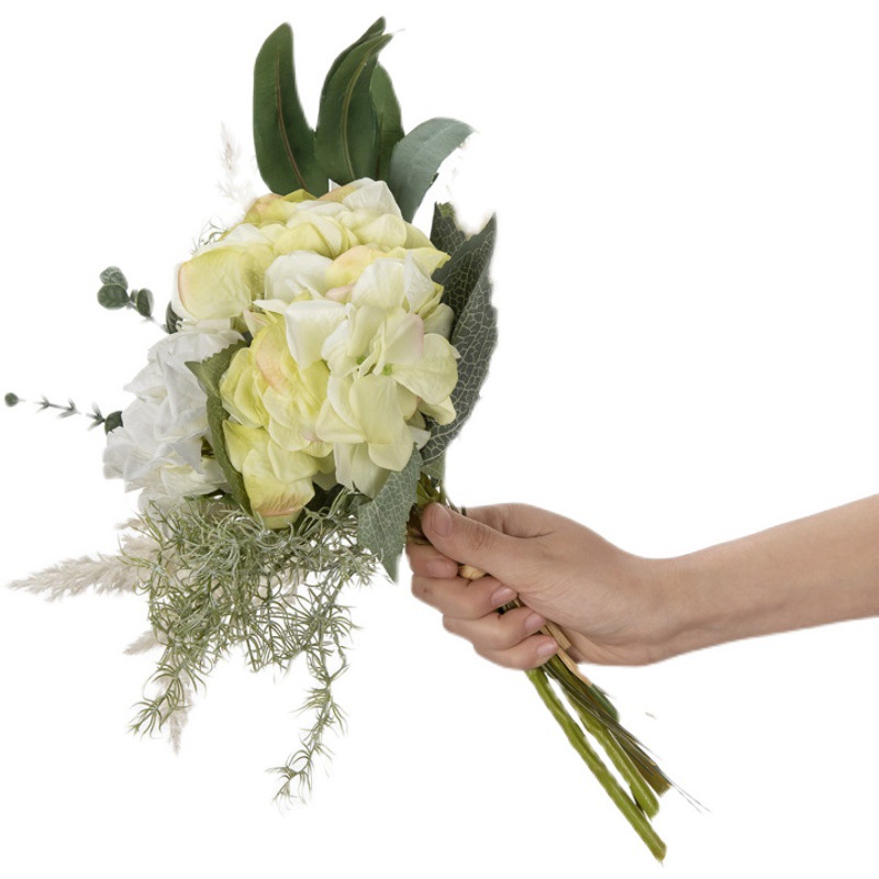 仿真绣球花束拍照摄影手捧花新娘模手持假花客厅茶几摆设装饰品