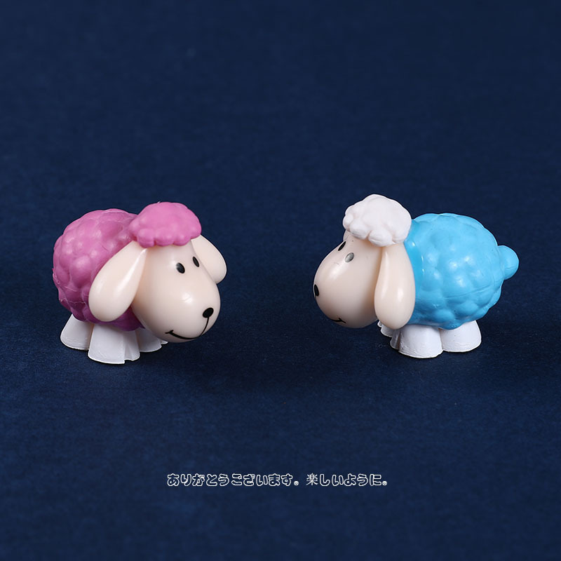 仿真可爱小动物小绵羊卡通小羊模型摆件迷你玩偶微景观过家家玩具