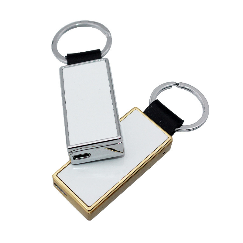 Thermal Transfer Lighter Charging Keychain Lighter DIY Creative Sublimation Blank Lighter to Figure Picture Printing