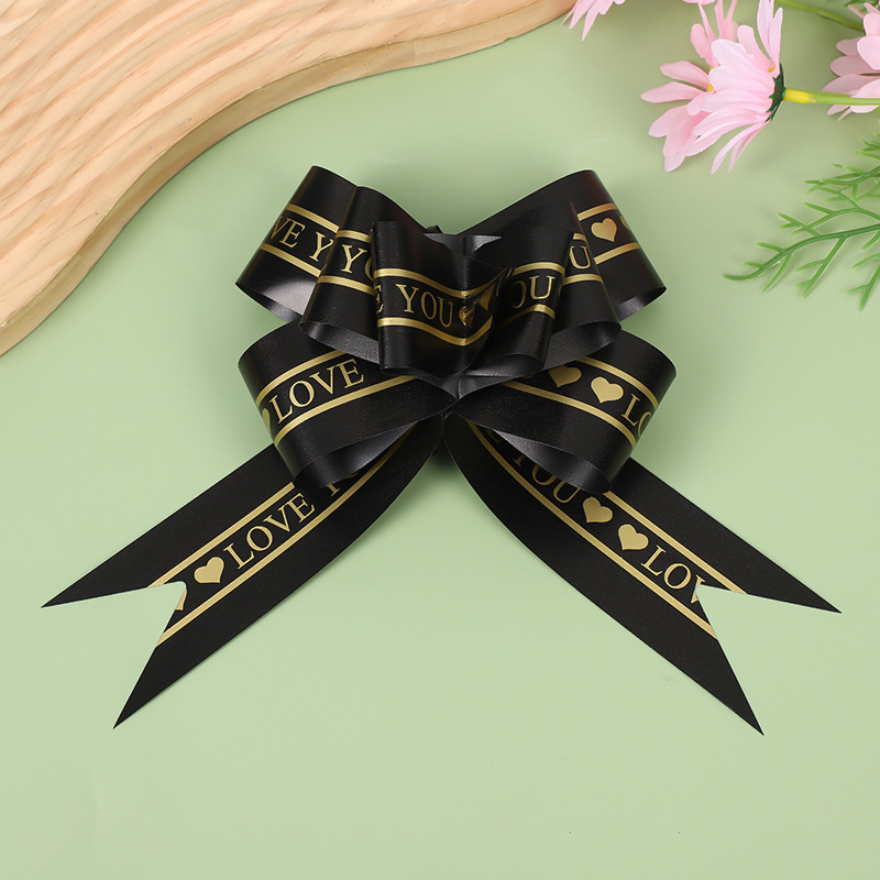 50号大号婚车装饰双色蝴蝶结拉花彩带结婚庆礼品盒包装蝴蝶结彩带