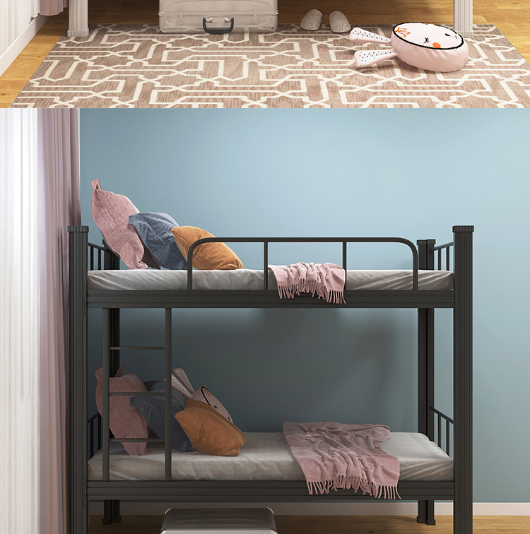 上下铺铁架床学生寝室床员工宿舍上下床学校双层床铁艺床高低铁床