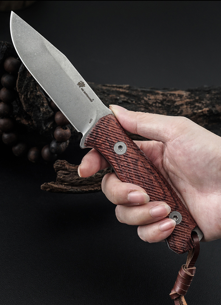 汉道穿山猎刀野外求生军刃刀具防身户外战术小刀高硬度随身刀具