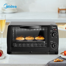 适用美.的电烤箱PT1012控温烘焙箱10L小型机械旋钮款烤箱烤蛋糕