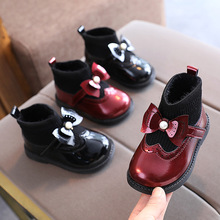 儿童马丁靴2021新款靴子宝宝棉鞋短靴潮英伦风儿童软底公主单靴棉