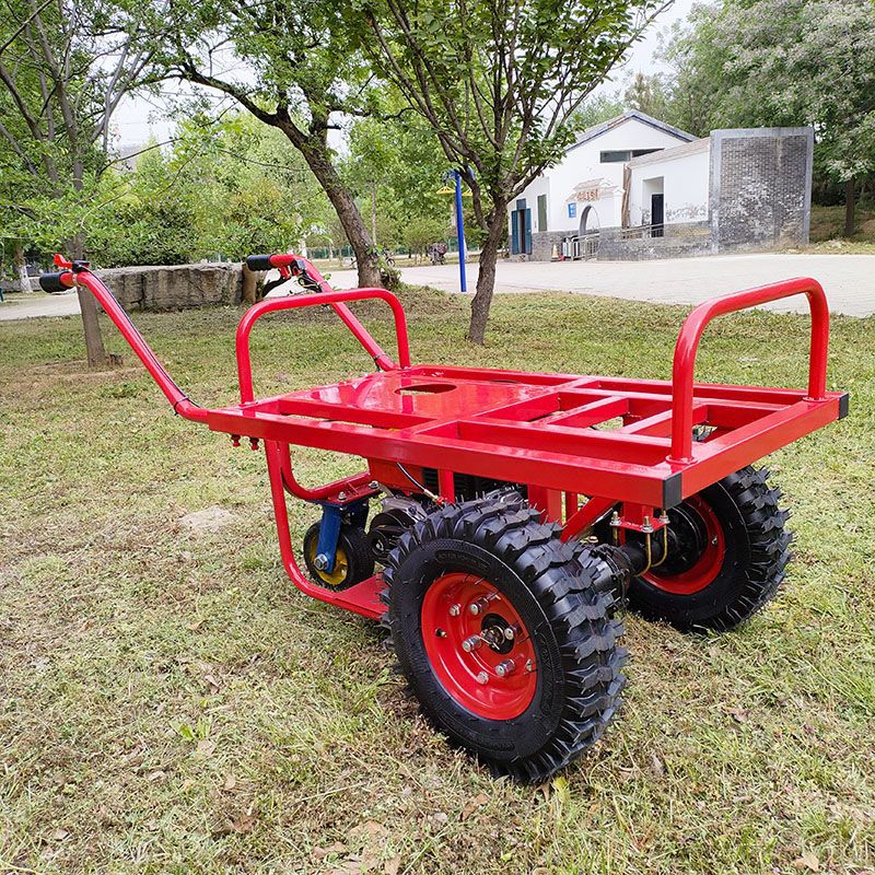 汽油机手推车山地爬坡搬运车农用手推车果园运输车汽油平板小推车