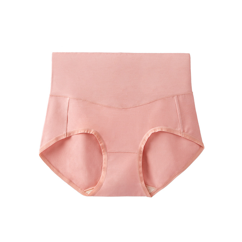 60 Modal Women's High-Waisted Panties Women's Silk Antibacterial Crotch Hip Lifting Anti-Exposure Briefs Seamless Underwear for Women