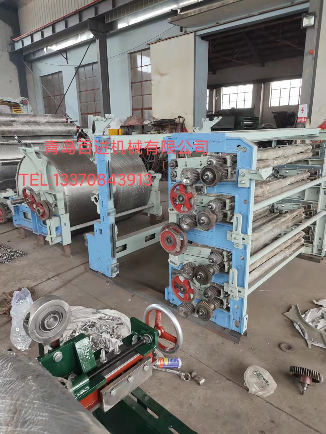 提升毛纱质量稳定毛纱条干均匀度的二手梳毛机bc272f翻新改造升级