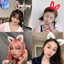 时尚可爱猫耳朵发箍cosplay少女心直播网红头扣发饰品厂家直销