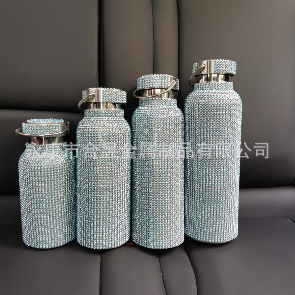 名称:钻石水瓶保温杯   材质:304不锈钢   容量:350ml,500ml,600ml