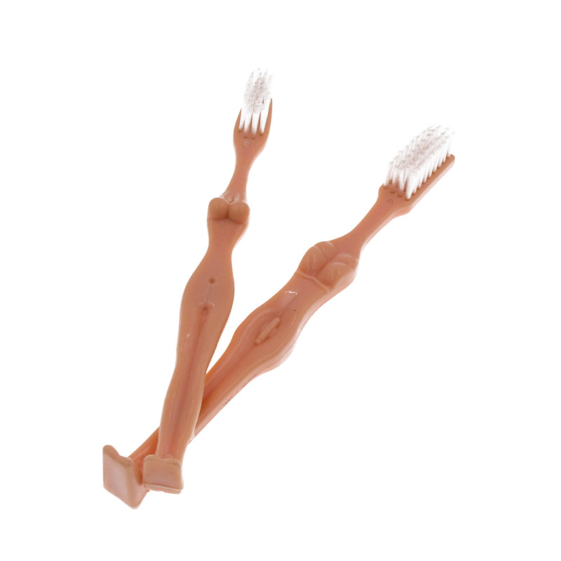 单身派对情趣牙刷 女性牙刷柄 情趣派对女性身体牙刷道具道具