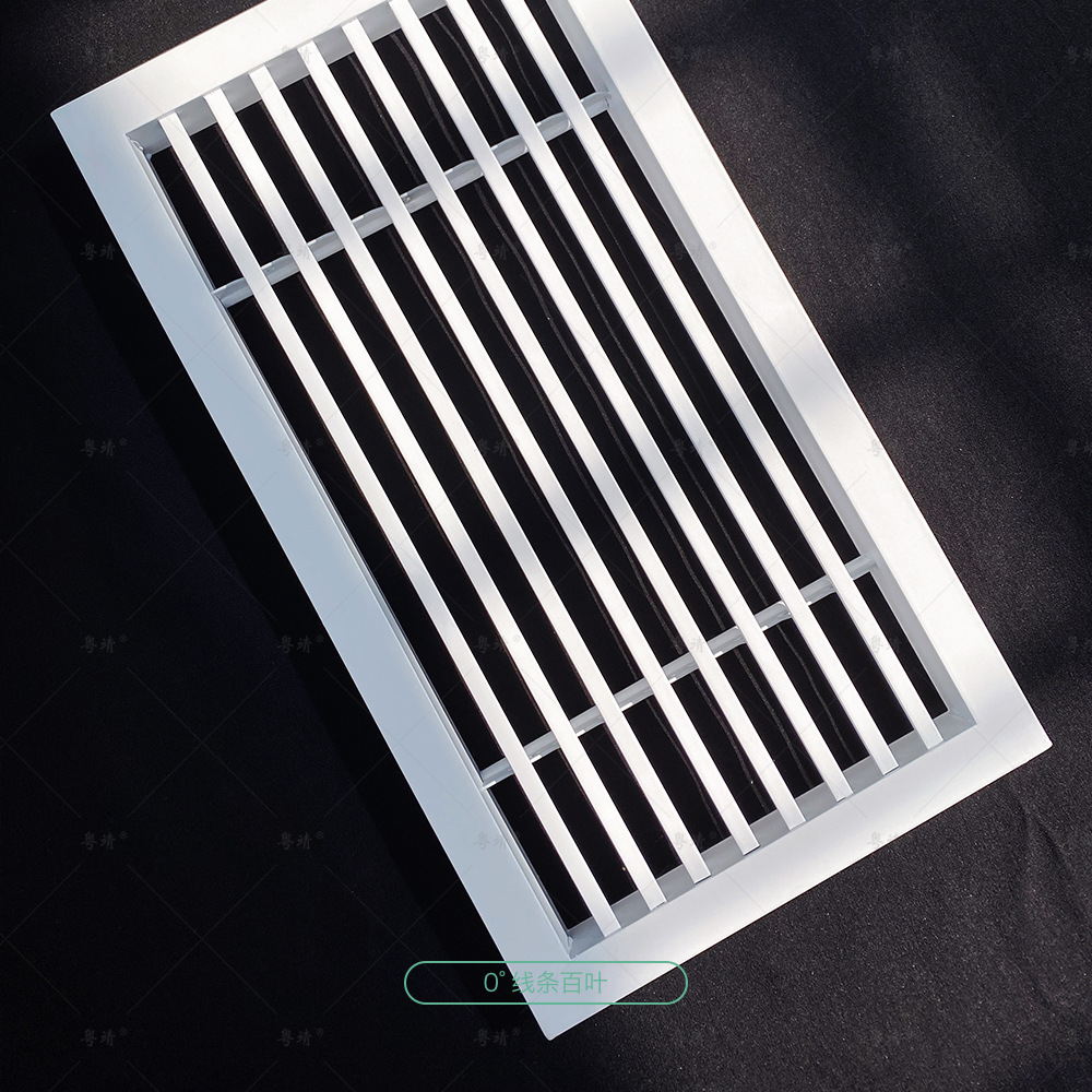 条形铝合金单层百叶通风口线条装饰新风正压送风口中央空调出风口