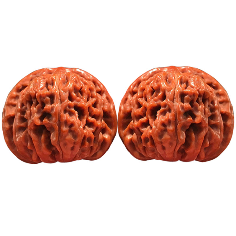 精品特大收藏级文玩核桃把玩四座楼狮子头麒麟纹官帽虎头古玩手持