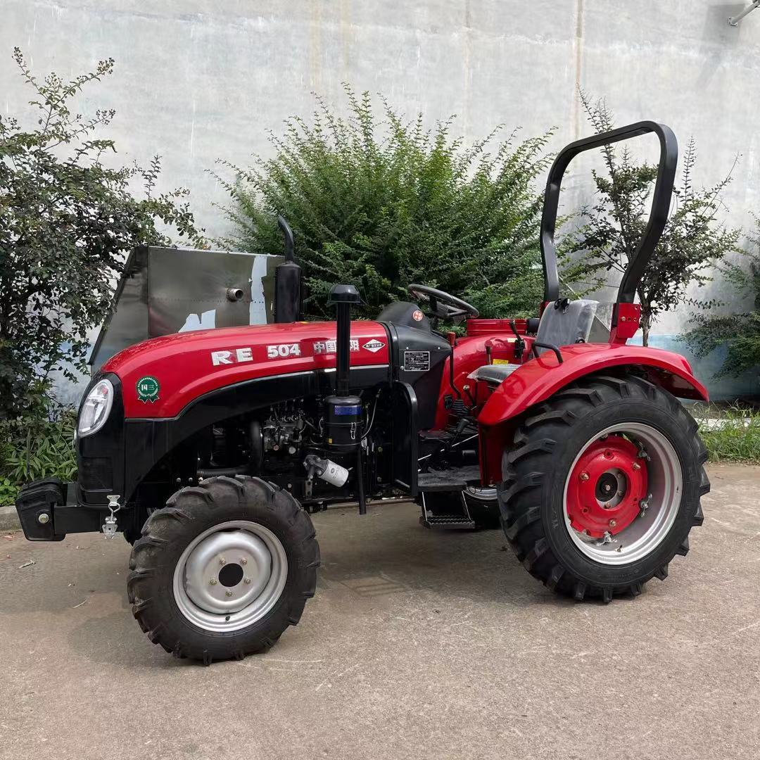 804四驱拖拉机水旱两用四轮耕地机图片 80马力加推土铲履带拖拉机