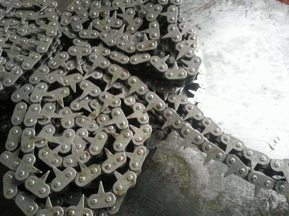尖齿链条吸塑机链条 木工机械链条 4分双排尖刀链条 08bv型链条