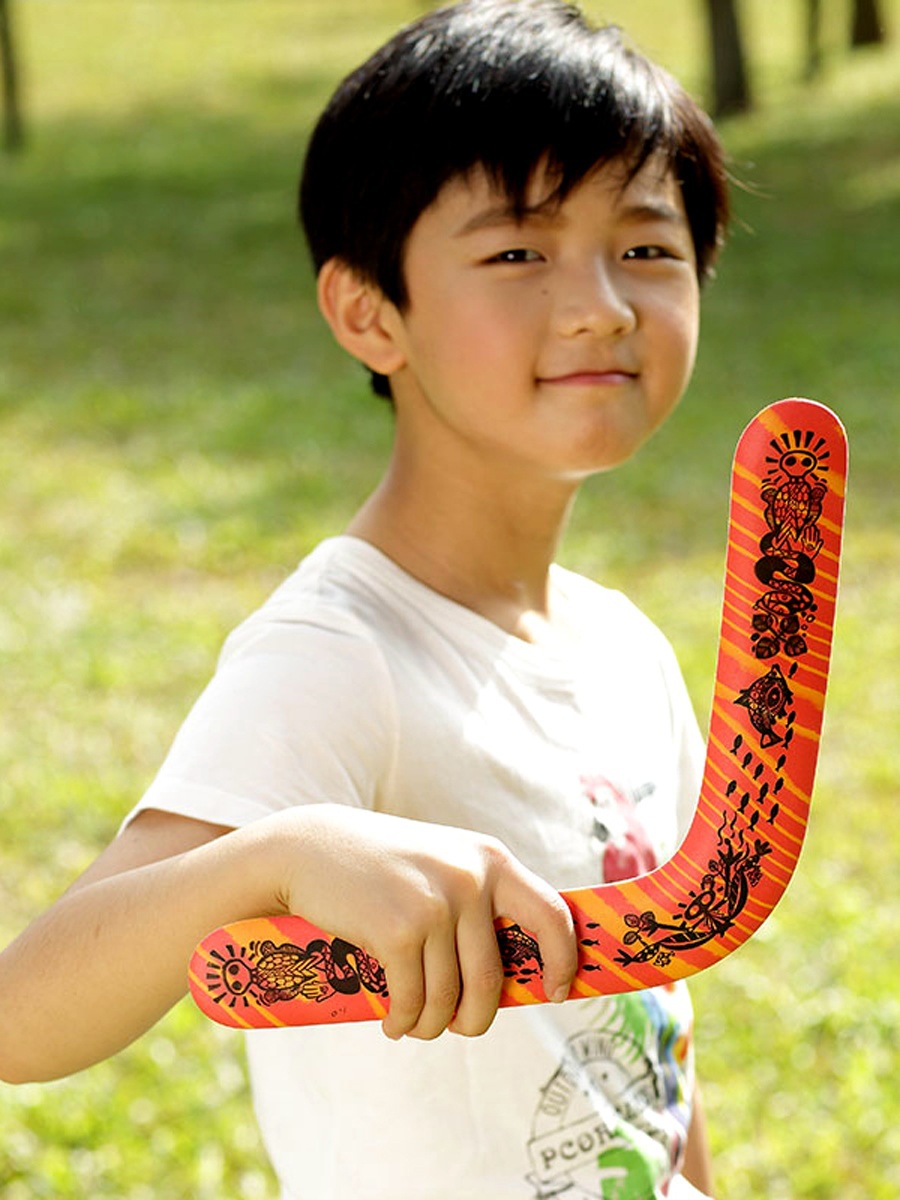 zing回旋镖儿童飞镖玩具成人专业回力镖回旋标盘曲尺叶户外黑科技