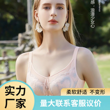 8806无钢圈文胸聚拢舒适透气侧收副乳调整型轻乳绵杯无痕蕾丝内衣