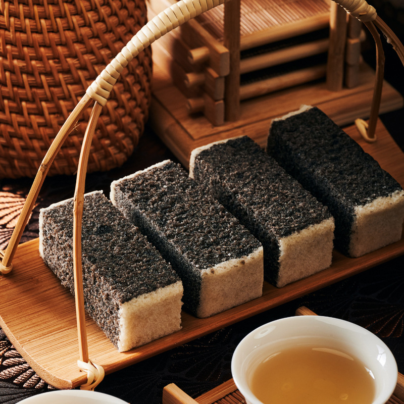 杨先生黑芝麻芡实糕八珍糕非遗手工糕点健康零食杭州产食品小吃