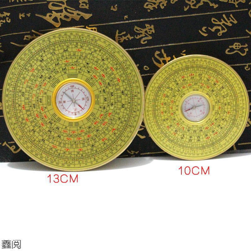 风水3寸罗盘罗经仪自动三元三合综合盘指南针堪舆测方位随身摆件