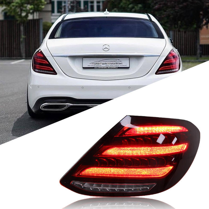 适用于16-20款奔驰e级尾灯总成w213改装s级迈巴赫led流水转向灯