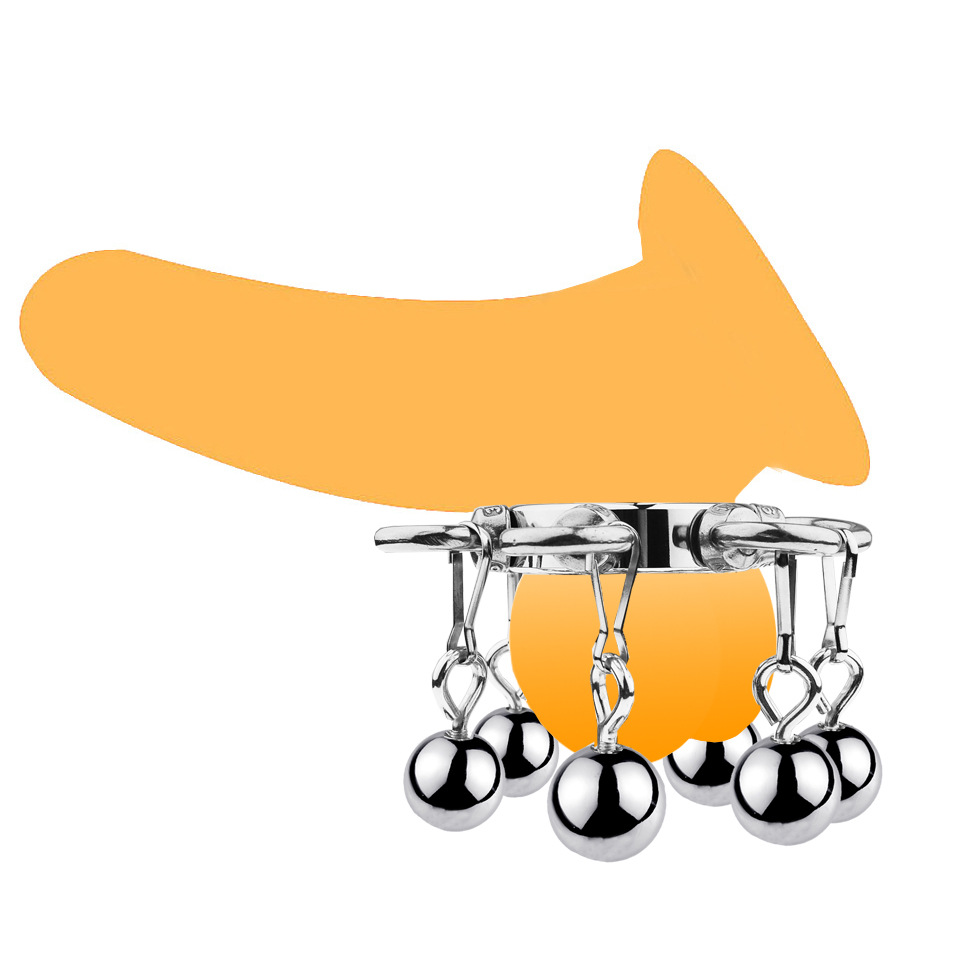 成人情趣用品阴囊吊坠阴茎sm金属阳具环拉伸锻炼男性器具自慰玩具