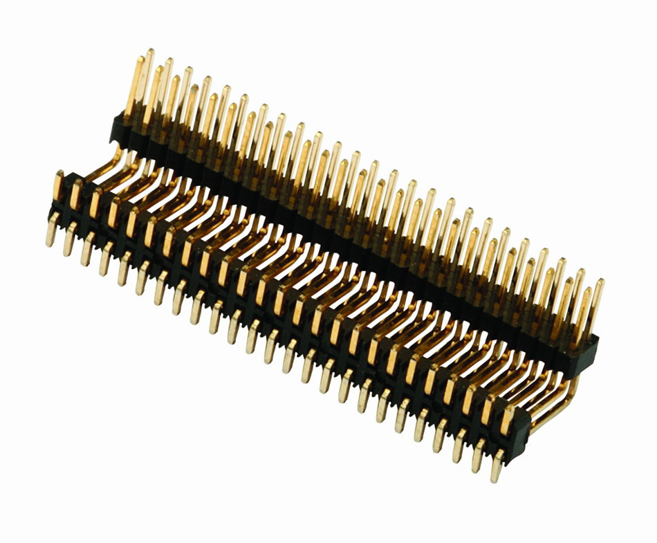 加工定制 排针0.8/1.27/2.0/2.54/3.0 pin数直插弯针smt型立卧贴