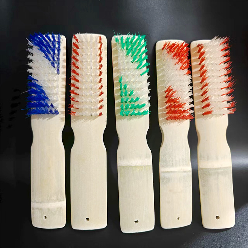 特价双色竹刷 竹制家用鞋刷 长柄竹刷 洗衣刷凉席刷 1元货源批发