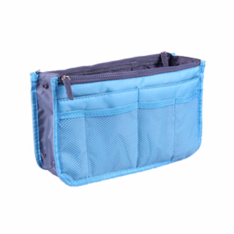 Portable Double Zipper Cosmetic Bag