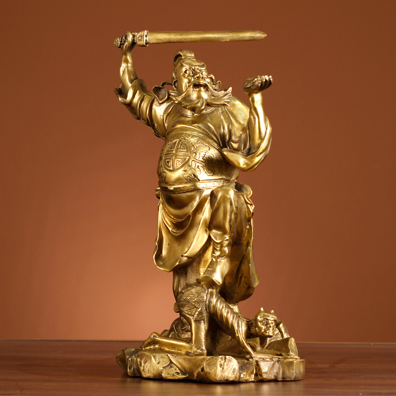 纯铜钟馗摆件钟馗铜天师钟馗摆件客厅卧室镇宅钟馗神像