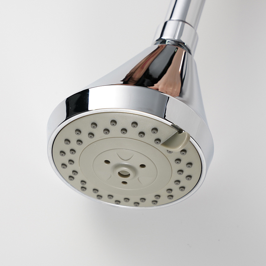 5寸偏心三档莲蓬头含氧喷头圆形增压节水浴室洗浴