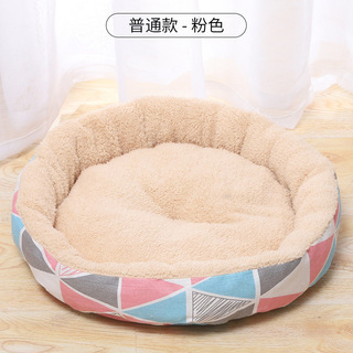 Pet Bed Spot Cashmere Simple Style Kennel Plush Internet Celebrity Canvas Four Seasons Universal Pet Cat Nest Wholesale