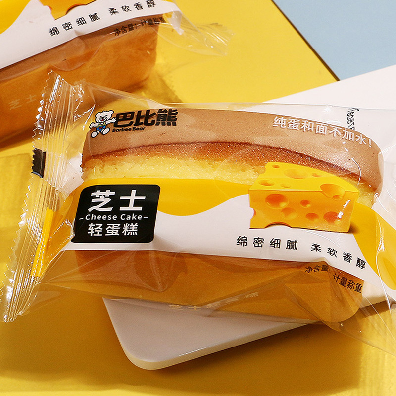巴比熊蛋糕土司华夫饼整箱4斤现货批发芝士轻蛋糕蒸蛋糕纯蛋糕