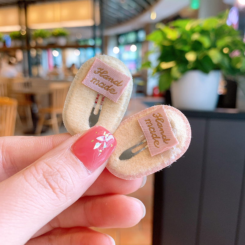 韩版儿童糖果色pu亮面发夹迷你小号女童宝宝刘海夹彩色碎发边夹