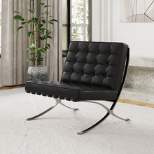 北欧单人沙发椅办公室书房真皮那休闲椅子小户型客厅沙发新款实用