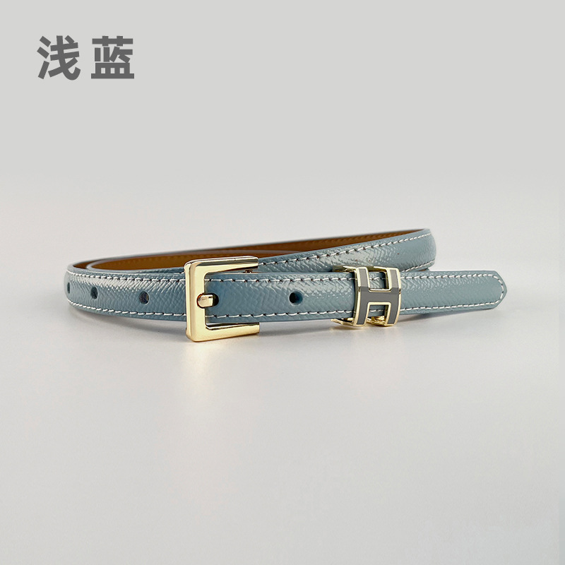 Guangzhou Azalea Genuine Leather Women's Belt Cowhide Simple Fashion Matching Casual Pants Jeans High-Grade Belt