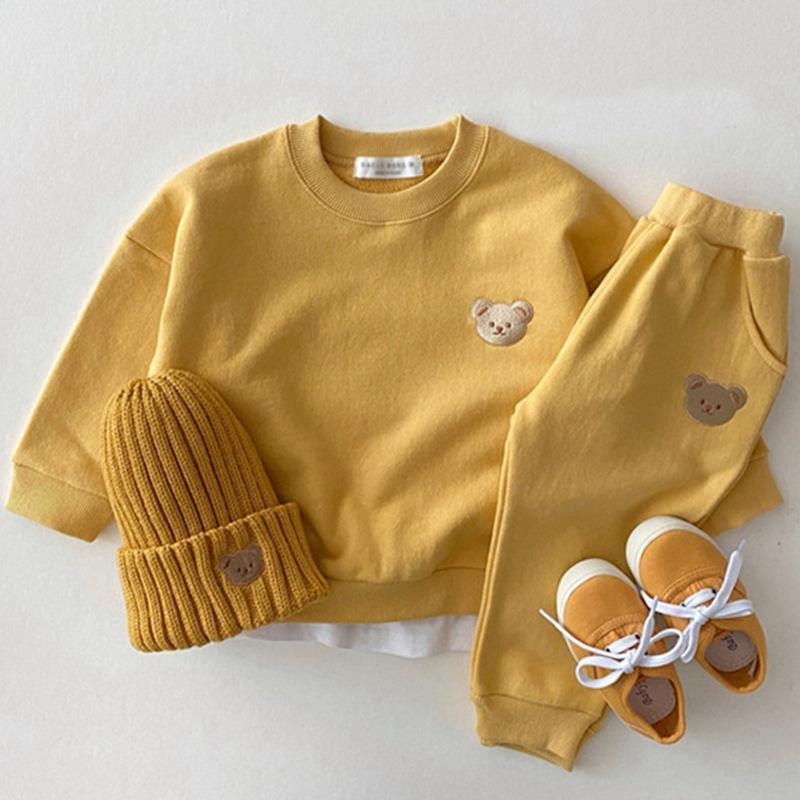 Baby Boys' Spring and Autumn Clothing Set 23 New Arrival Baby Boys' Cartoon Clothes Sweater Two-Piece Set 0-3 Years Old 0052 Baby Clothes