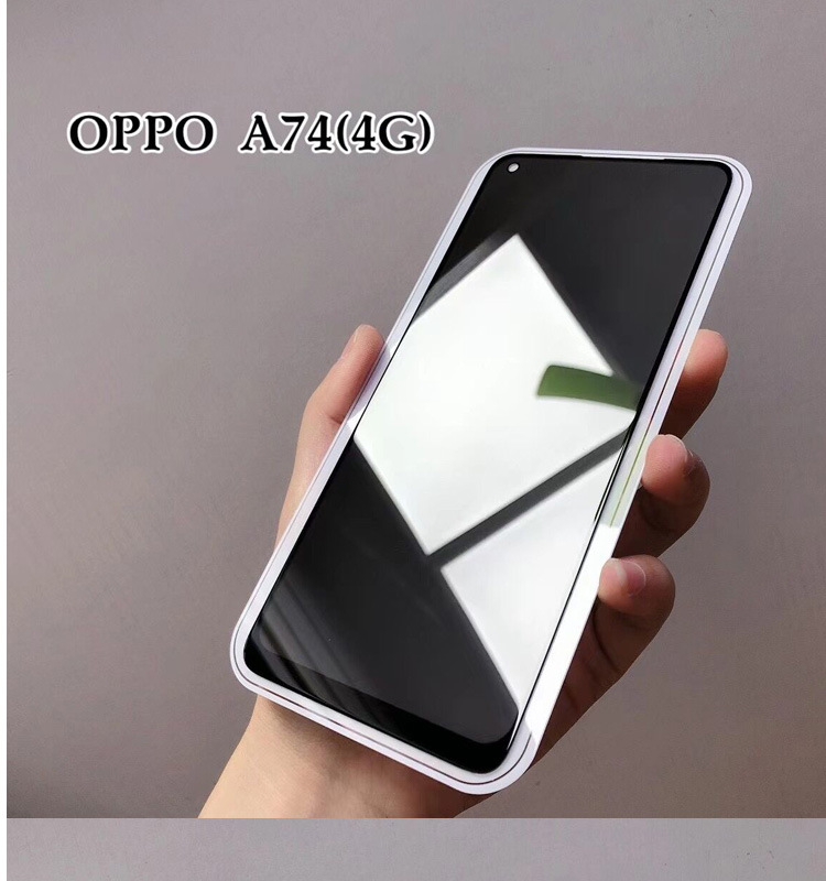 适用oppo reno6钢化膜防偷窥reno5丝印r15 17手机reno4/3/2钢化膜