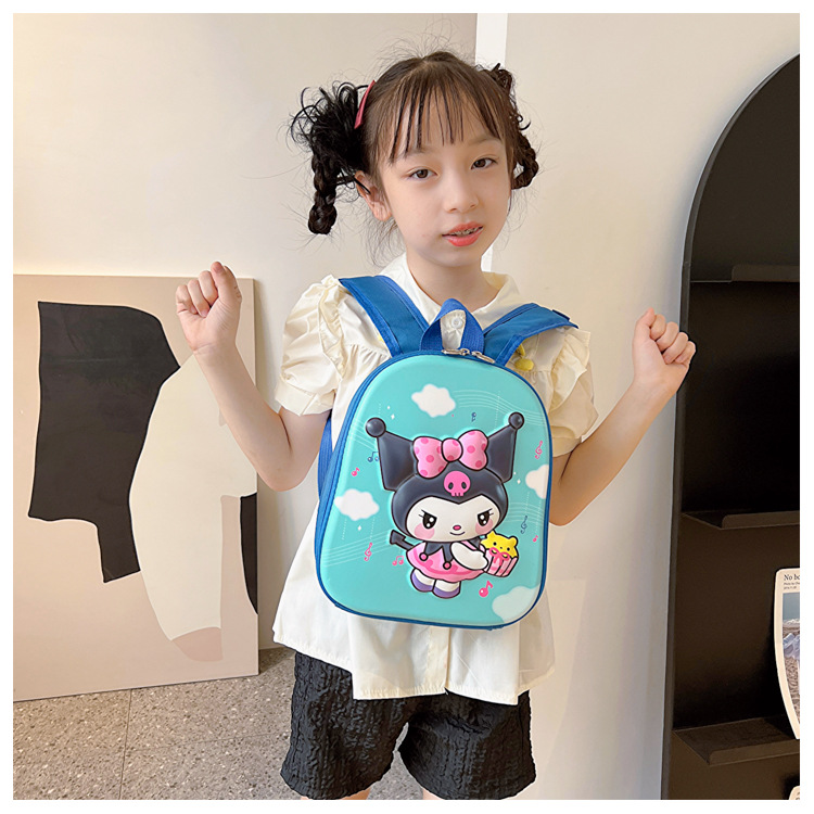 3D Lesser Panda Children Hardshell Bag Cute Fashionable Stylish Primary School Student Eggshell Bag Trend All-Match School Bag