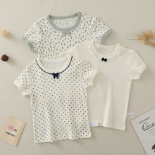 3件装女童纯棉短袖儿童夏季薄款T恤宝宝内穿打底上衣婴儿圆领体恤
