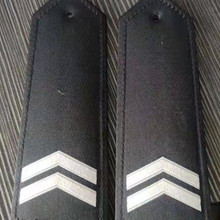 fj弧形肩章 保安服装标志 物业套筒软硬肩章臂章二拐肩章保安配件