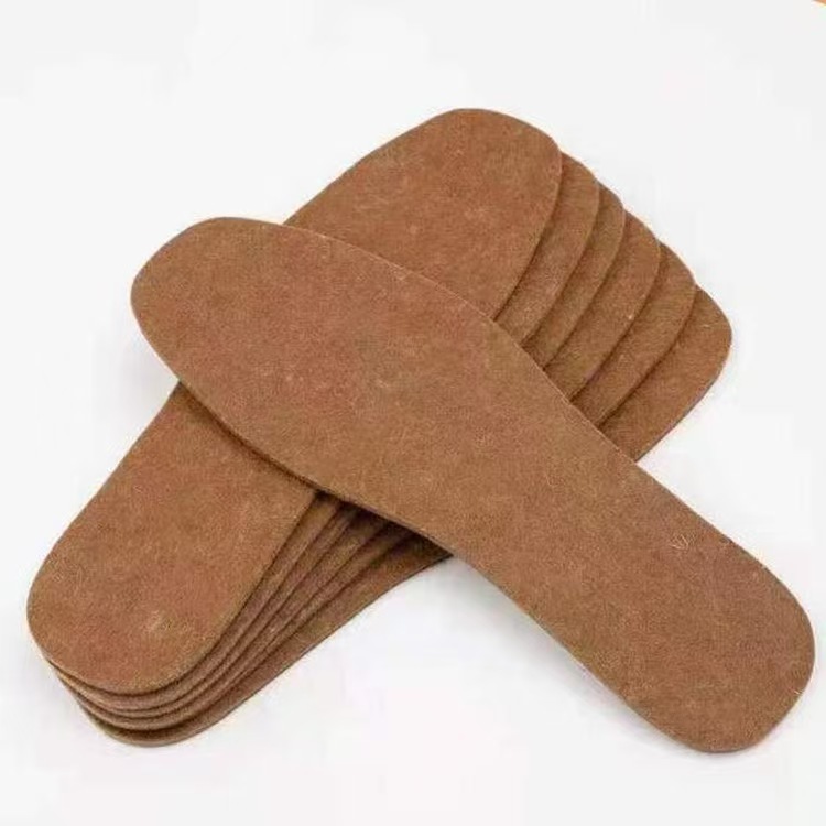 加厚冬季羊毛毡鞋垫保暖透气通用驼绒 羊毛男女除臭吸汗裁剪棉鞋