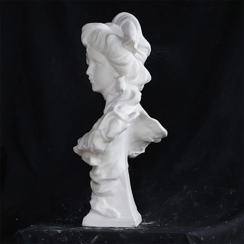 美术石膏人物头像西洋少女52cm石膏像美少女素描写生批发几何体