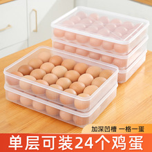 鸡蛋收纳盒家用冰箱用食品级保鲜放鸡蛋的盒子防摔装蛋盒蛋格筐颶