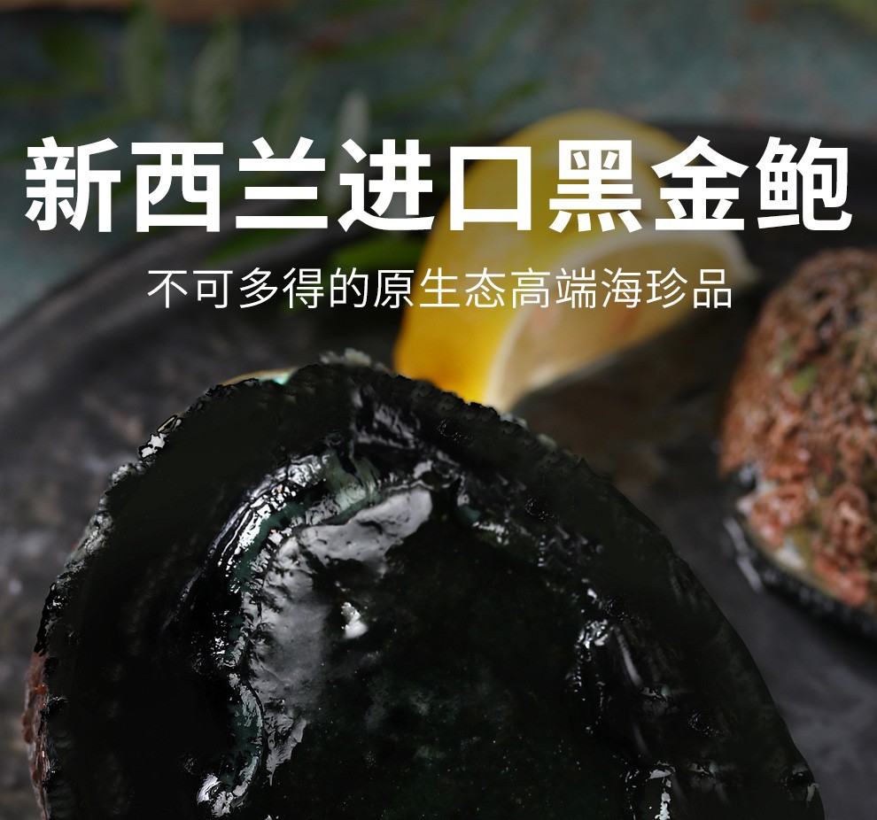冷冻活冻澳洲鲍鱼鲜活澳鲍澳大利亚特大黑边鲍鱼新西兰黑金鲍鱼