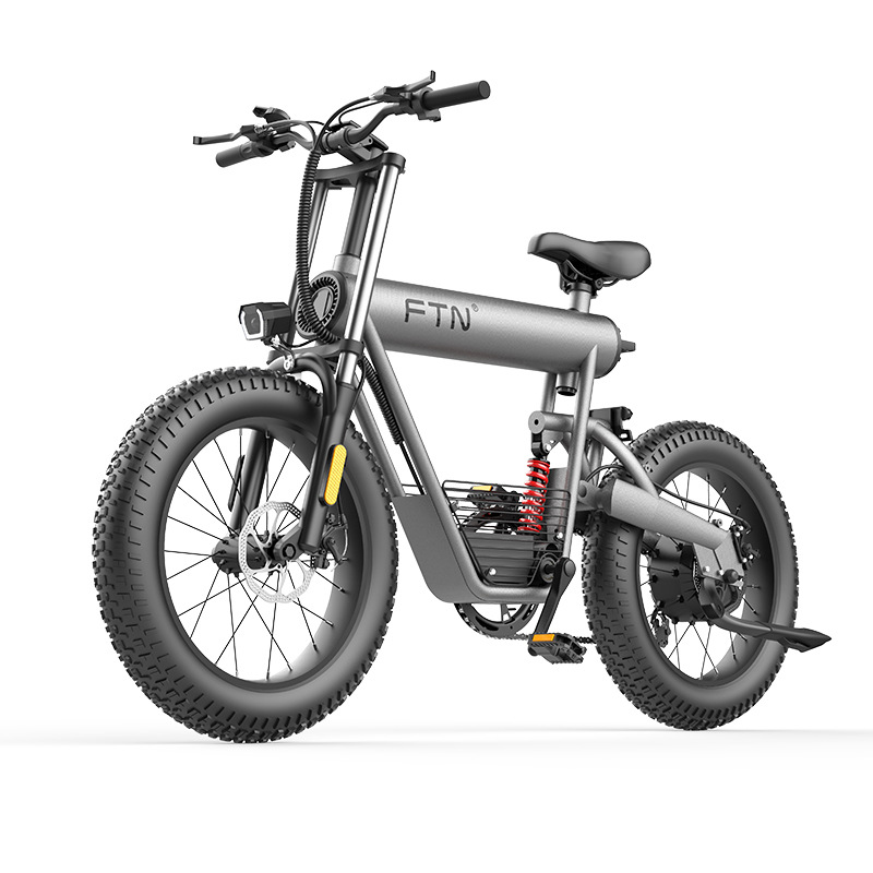 ftn锂电池越野电动自行车新款代步车20寸山地车沙滩摩托车电瓶车