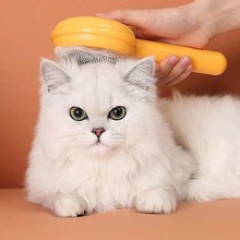 猫梳子去浮毛猫用旋涡自洁梳宠物除毛刷猫咪用品长毛梳毛刷批发