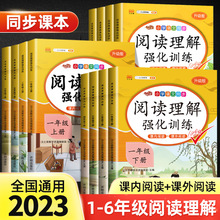 2023版阅读理解专项强化训练书一二三四五六年级同步练习册语文