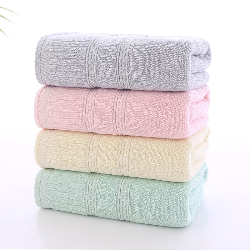 专供 商场 超市 纯棉毛巾 家用成人 吸水 柔软 舒适 缎档面巾