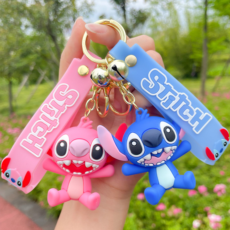 Creative Tooth Stitch Cartoon Doll Key Chain Cute Car Key Ring Pendant Bag Hanging Ornament Key String