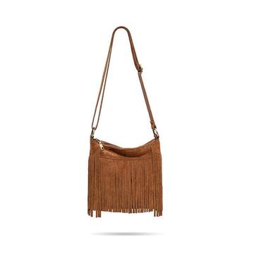 韩国ins全秀林同款复古流苏包单肩斜挎包高级感磨砂女包一件代发