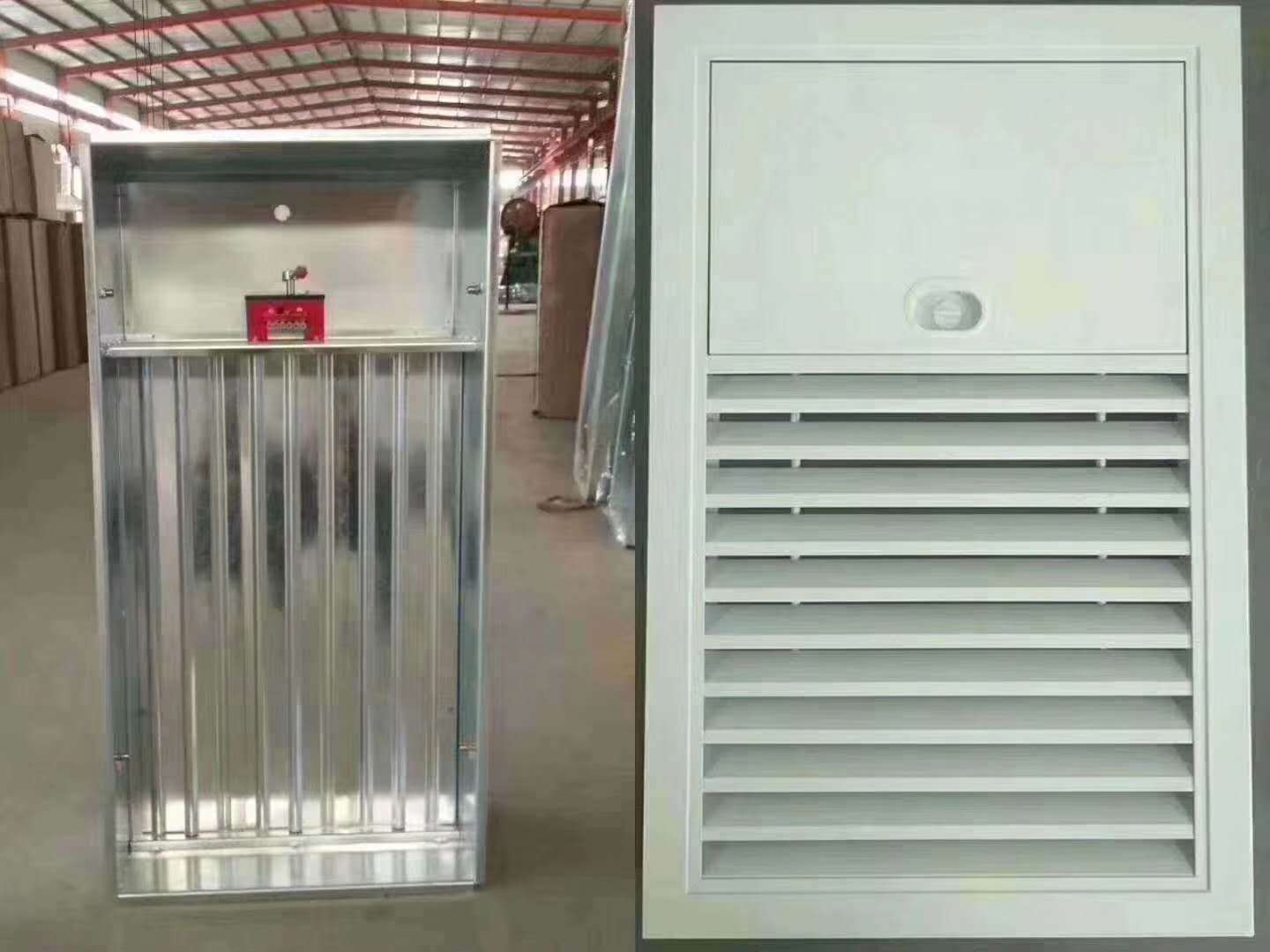 厂家批发镀锌板电动百叶送风口楼梯间远控正压送风口 多叶排烟口